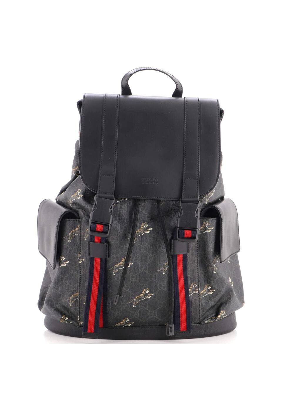Gucci Double Pocket Buckle Backpack #348493G12B